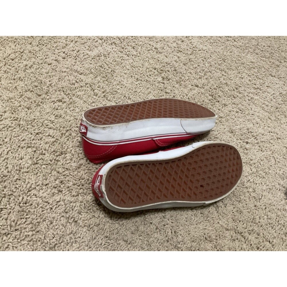 VANS Skate Sk8 UNISEX Shoes Men’s 6.5 Women’s 8 Red Canvas Lace Up Classic - Picture 6 of 7